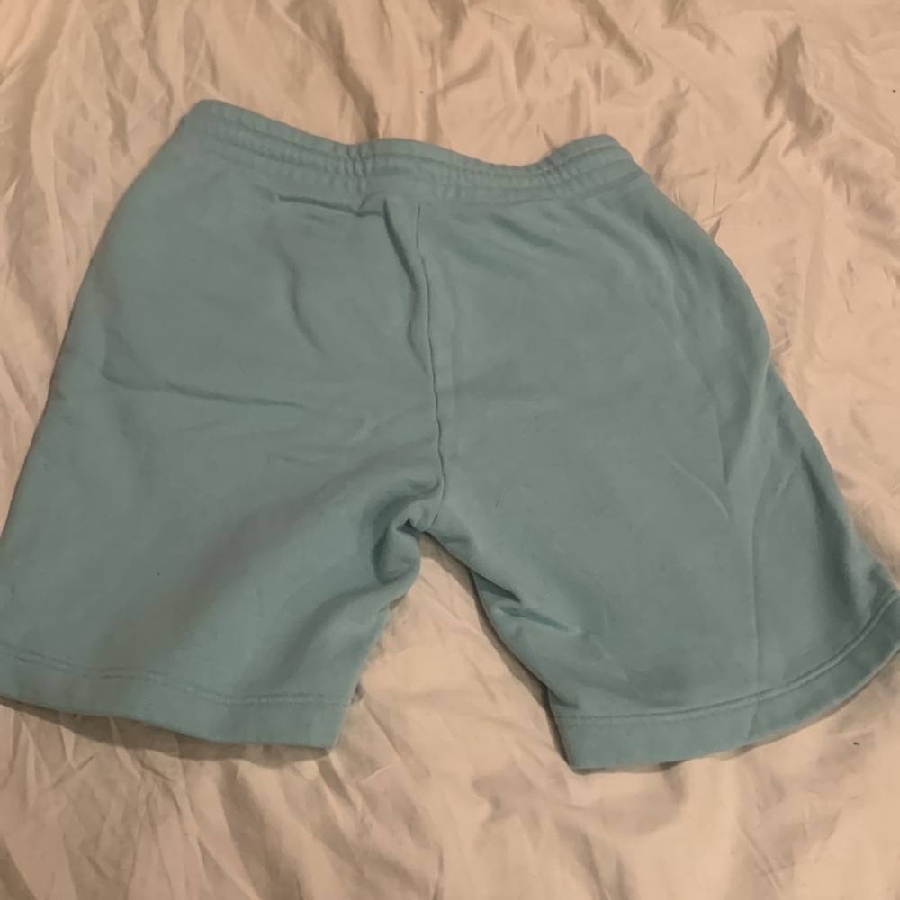 Gap Logo Aqua Fleece Shorts Size Medium - Picture 4 of 5